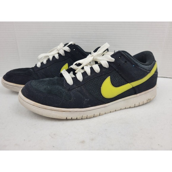 Nike Dunk Low CL Black Electrolime White Men's Size 10.5 318020-031 Shoes *READ* - Picture 1 of 16